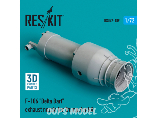 ResKit kit d'amelioration Avion RS72-0189 Buses d'échappement F-106 Delta Dart kit trumpeter 1/72