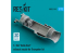 ResKit kit d&#039;amelioration Avion RS72-0189 Buses d&#039;échappement F-106 Delta Dart kit trumpeter 1/72