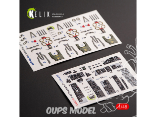 Kelik Decals 3D K48070 Décalcomanies 3D intérieures F-4E "Phantom II" pour Meng 1/48