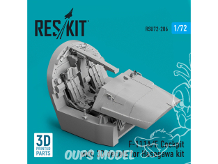 ResKit RSU72-0206 Cockpit F-111A/E avec décalcomanies 3D pour kit Hasegawa (imprimé en 3D) 1/72