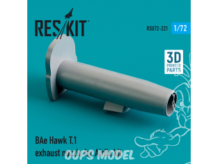 ResKit kit d'amelioration Avion RSU72-0221 Buse d'échappement BAe Hawk T.1 pour kit Airfix (imprimé en 3D) 1/72