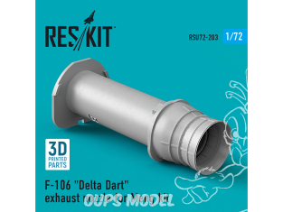 ResKit kit d'amelioration Avion RSU72-0203 Buse d'échappement F-106 "Delta Dart" pour kit Meng (imprimé en 3D) 1/72