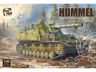 Border model maquette militaire BT-035 Hummel Late Production 15cm s.FH 18/1 Hummel Sd.Kfz.165 1/35