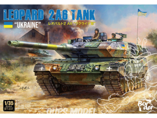 Border model maquette militaire BT-031 Leopard 2A6 "Ukraine" Char de combat principal Allemand 1/35
