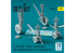 ResKit amelioration RSU32-0087 Trains d&#039;atterrissage F-14A,B,D Tomcat avec jeu de roues lestées kit Trumpeter imprimé en 3D 1/32