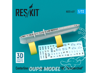 ResKit kit armement Avion RS72-0417 Pylône multi-armes Centerline pour F-105 « Thunderchief » imprimé en 3D 1/72