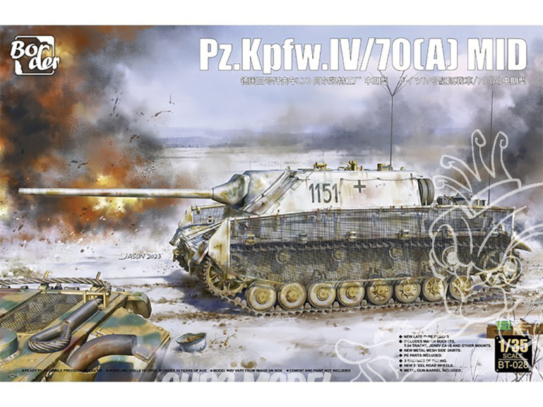 Border model maquette militaire BT-028 Pz.Kpfw.IV 70(A) Mid 1/35