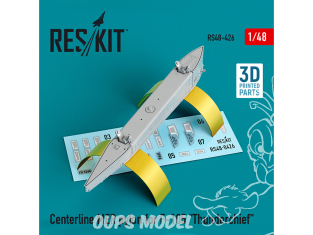 ResKit kit armement Avion RS48-0426 Pylône MER Centerline pour F-105 « Thunderchief » imprimé en 3D 1/48