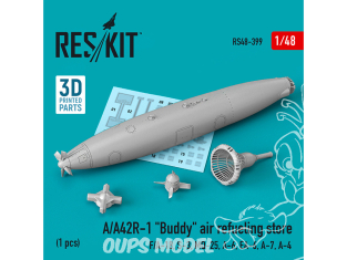 ResKit amelioration RS48-0399 Réservoir de ravitaillement en vol A/A42R-1 « Buddy » (1 pcs) imprimé en 3D 1/48