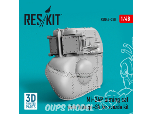 ResKit kit d'amelioration Hélico RSU48-0330 Kit de visée Mi-24P avec Raduga-Sh pour kit zvezda imprimé en 3D 1/48