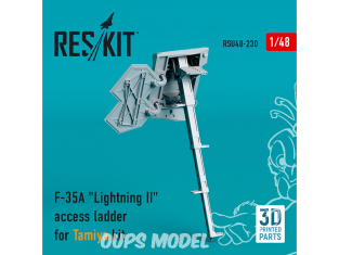 ResKit amelioration RSU48-0230 Échelle d'accès F-35A "Lightning II" pour kit Tamiya imprimé en 3D 1/48