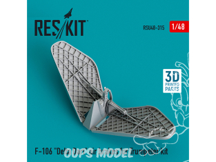 ResKit amelioration RSU48-0315 Freins pneumatiques F-106 "Delta Dart" pour kit Trumpeter imprimé en 3D 1/48