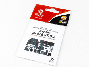 Red Fox Studio Tableaux de bord 3D avion RFQS-32140 Junkers Ju 87G Stuka Hasegawa 1/32