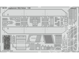 Eduard photodecoupe militaire 36517 Amélioration Jagdpanzer 38(t) Hetzer Takom 1/35