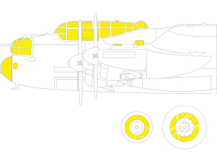 Eduard Express Mask EX1028 Lancaster B Mk.III Dambuster TFace Hk Models 1/48