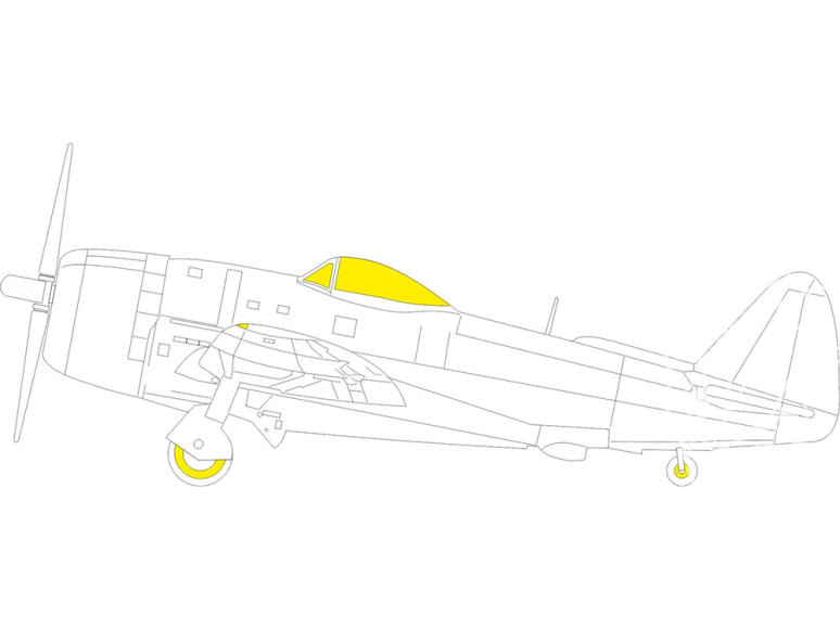 Eduard Express Mask EX1025 P-47D-30 Mini Art 1/48