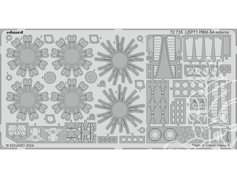 Eduard photodecoupe avion 72735 Extérieur PBM-5A Academy 1/72
