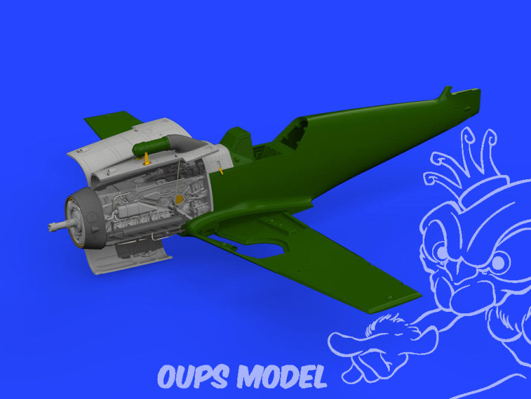 Eduard kit d'amelioration brassin Print 672353 Moteur Messerschmitt Bf 109G-2/G-4 Eduard 1/72