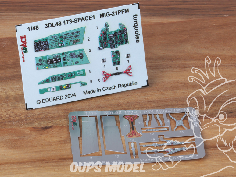 Eduard Space décalques 3D 3DL48173 MiG-21PFM Turquoise Eduard 1/48