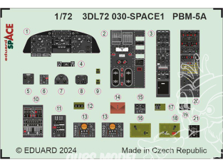 Eduard Space décalques 3D 3DL72030 PBM-5A Academy 1/72