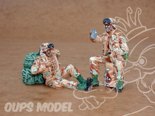 CMK figurine f35108 SOLDATS US AU REPOS 1/35