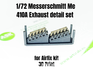 ASK Art Scale Kit accessoire A72011 Echappment Messerschmitt Me 410A Airfix 1/72