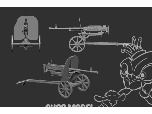ASK Art Scale Kit accessoire A72004 Goryunov SG-43 Machine Gun 1/72