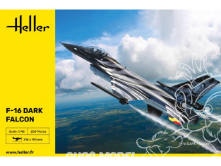 Heller maquette avion 30411 F16 Darck Belgian Air force serie limitée 1/48