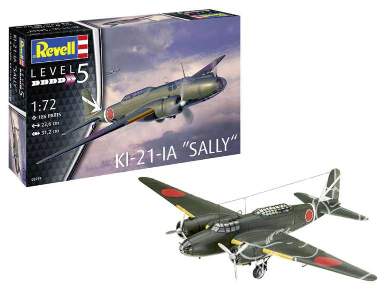 Revell maquette avion 03797 Mitsubishi KI-21-lA Sally 1/72