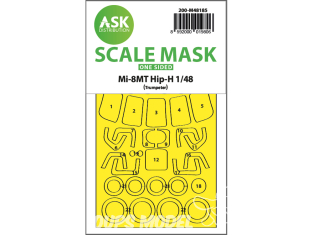 ASK Art Scale Kit Mask M48185 Mi-8MT Hip-H Trumpeter Recto 1/48