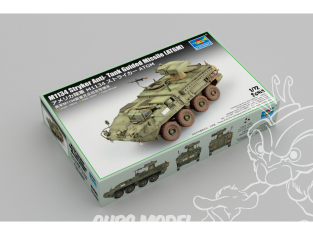 Trumpeter maquette militaire 07425 Véhicule militaire américain à missile guidé antichar M1134 Stryker 1/72