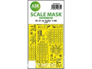 ASK Art Scale Kit Mask M48197 Ki-21-Ia "Sally" Icm Recto Verso 1/48