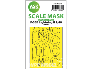 ASK Art Scale Kit Mask M48211 F-35B Lightning II Tamiya Recto Verso 1/48