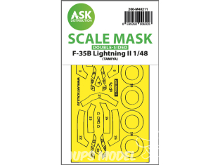 ASK Art Scale Kit Mask M48211 F-35B Lightning II Tamiya Recto Verso 1/48