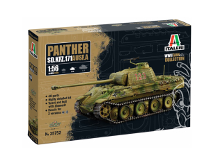 Italeri maquette militaire 25752 Panther Sd.Kfz.171 Ausf. A 1/56 28mm