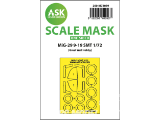 ASK Art Scale Kit Mask M72089 MiG-29 9-19 SMT Great Wall Hobby Recto 1/72