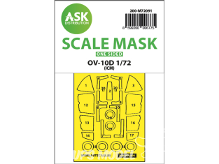 ASK Art Scale Kit Mask M72091 OV-10D Icm Recto 1/72