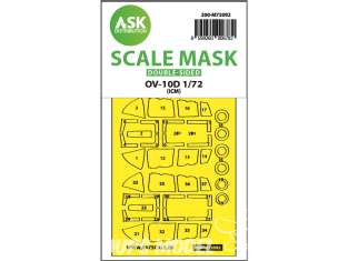 ASK Art Scale Kit Mask M72092 OV-10D Icm Recto Verso 1/72