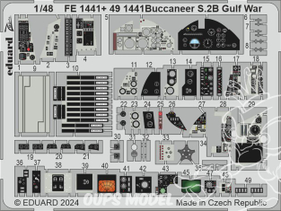 EDUARD photodecoupe avion 491441 Amélioration Buccaneer S.2B Guerre du Golfe Airfix 1/48