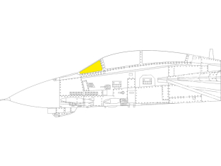 Eduard Express Mask EX1040 F-14A Windshield TFace Great Wall Hobby 1/48