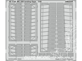 EDUARD photodecoupe avion 481138 Volets d'atterrissage Macchi MC.200 Italeri 1/48