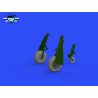 Eduard kit d'amelioration avion brassin 648988 Roues Cross tread P-51B/C Eduard 1/48