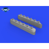 Eduard kit d'amelioration avion brassin 648993 Echappement avec carénage P-51B/C Eduard 1/48