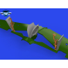 Eduard kit d'amelioration avion brassin 648994 Jambes Bronze train d'atterrissage P-51B/C Eduard 1/48