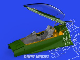 Eduard kit d'amelioration avion brassin Print 648973 Cockpit F-16C Block 52 à partir de 1997 Kinetic 1/48