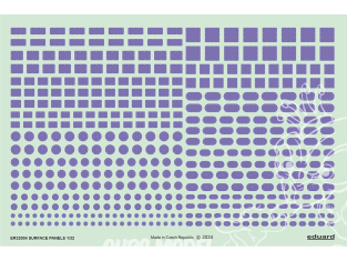Eduard décalques ER32004 Panneaux de surface en relief - Surface panels 1/32