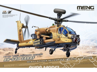 Meng maquettes Hèlicoptére QS-005 AH-64D SARAF FORCE AÉRIENNE ISRAÉLIENNE 1/35