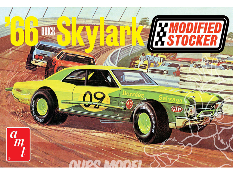 AMT maquette voiture 1398 Stockeur modifié Buick Skylark 1966 1/25