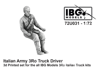 IBG maquette avion 72U031 Chauffeur de camion 3Ro Armée Italienne 1/72