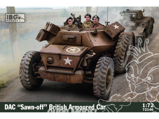 IBG maquette militaire 72146 Voiture blindée britannique DAC "Sawn-off" 1/72